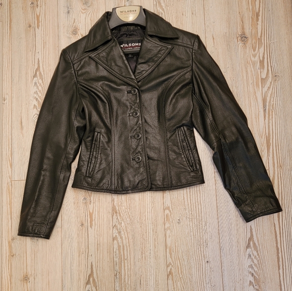 Wilsons Leather Vintage Classic Blazer Style Jacket - Picture 2 of 16